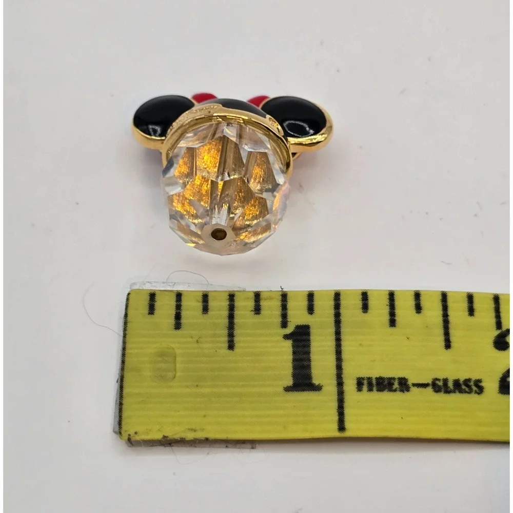 Swarovski Crystal & Disney Minnie Mouse Ear Christmas Ornament No Box